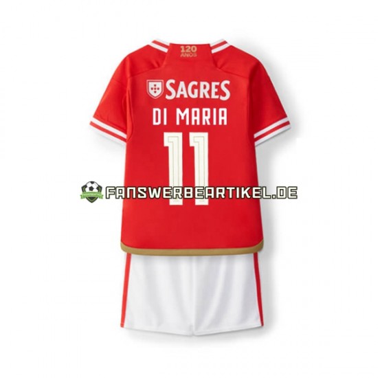 Di Maria 11 Trikot Benfica Kinder Heimausrüstung 2023-2024 Kurzarm