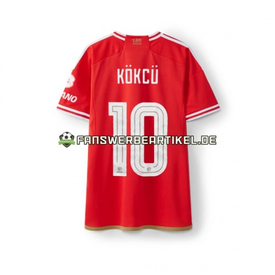 Orkun Kokcu 10 Trikot Benfica Herren Heimausrüstung 2023-2024 Kurzarm