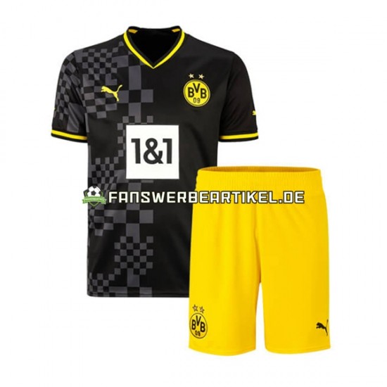 Trikot Borussia Dortmund Kinder Auswärtsausrüstung 2022-2023 Kurzarm