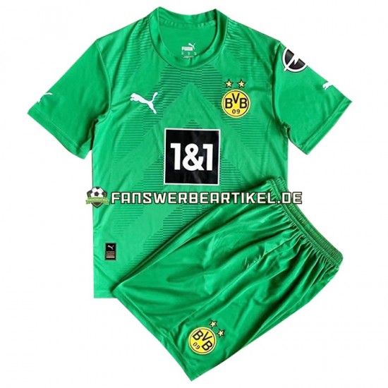 Torwart Trikot Borussia Dortmund Kinder Auswärtsausrüstung 2022-2023 Kurzarm