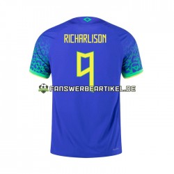 RICHARLISON 9 Trikot Brasilien Herren Auswärtsausrüstung 2022 Kurzarm