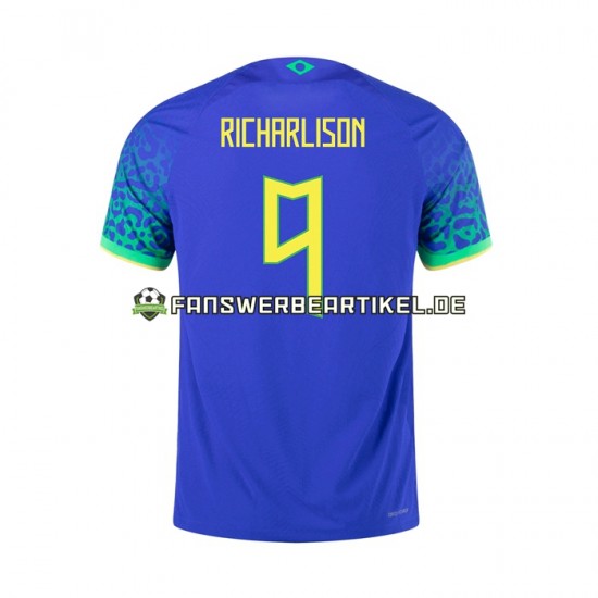 RICHARLISON 9 Trikot Brasilien Herren Auswärtsausrüstung 2022 Kurzarm