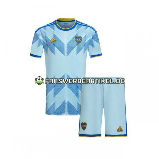 Trikot Boca Juniors Kinder Ausweich ausrüstung 2023-2024 Kurzarm