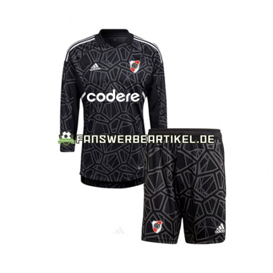 Torwart Trikot River Plate Kinder Heimausrüstung 2023 Langarm