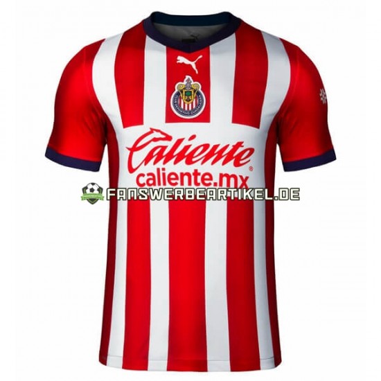 Trikot Deportivo Guadalajara Herren Heimausrüstung 2022-2023 Kurzarm