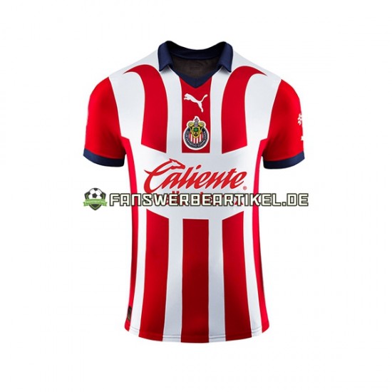 Trikot Deportivo Guadalajara Herren Heimausrüstung 2023-2024 Kurzarm