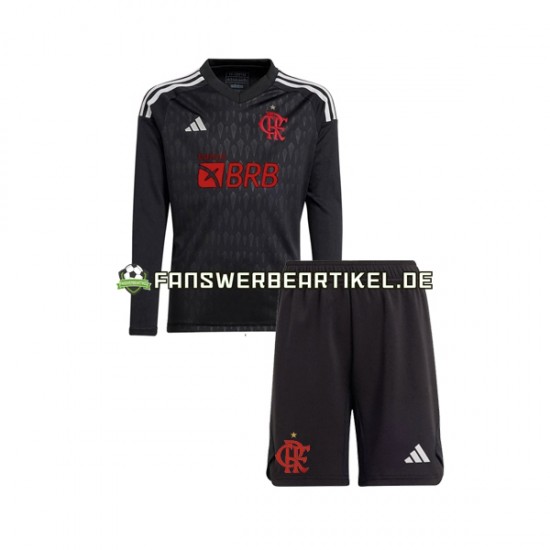 Torwart Trikot CR Flamengo Kinder Auswärtsausrüstung 2023-2024 Langarm