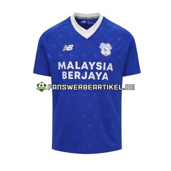 Trikot Cardiff City Herren Heimausrüstung 2022-2023 Kurzarm