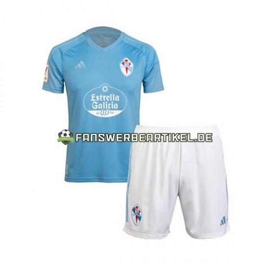 Trikot Celta de Vigo Kinder Heimausrüstung 2023-2024 Kurzarm