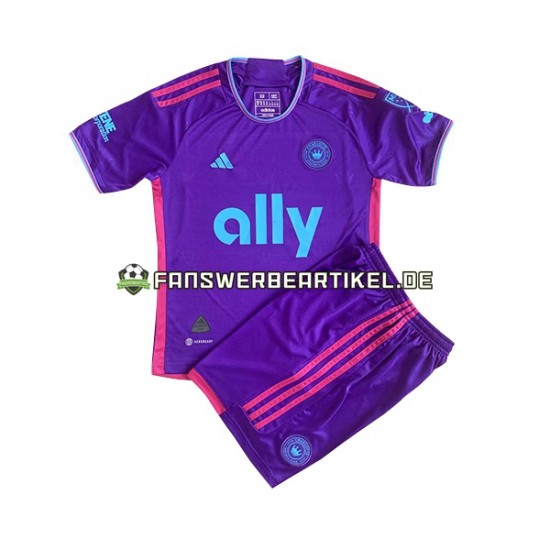 Trikot Charlotte FC Kinder Auswärtsausrüstung 2023 Kurzarm