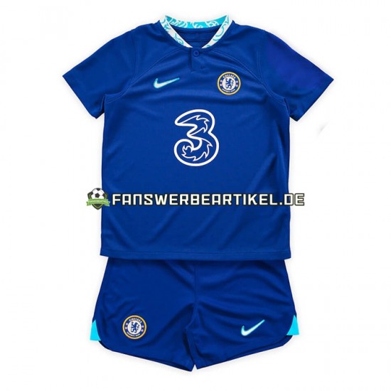 Trikot Chelsea Kinder Heimausrüstung 2022-2023 Kurzarm