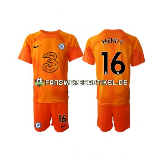 Edouard Mendy 16 Torwart Trikot Chelsea Kinder Heimausrüstung 2022-2023 Kurzarm