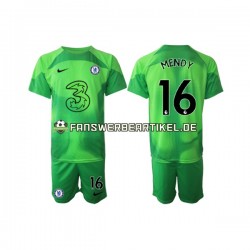 Edouard Mendy 16 Torwart Trikot Chelsea Kinder Ausweich ausrüstung 2022-2023 Kurzarm