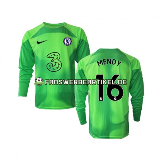 Edouard Mendy 16 Torwart Trikot Chelsea Herren Ausweich ausrüstung 2022-2023 Langarm