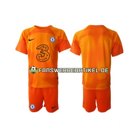 Torwart Trikot Chelsea Kinder Heimausrüstung 2022-2023 Kurzarm