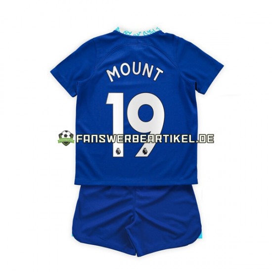 Mason Mount 19 Trikot Chelsea Kinder Heimausrüstung 2022-2023 Kurzarm