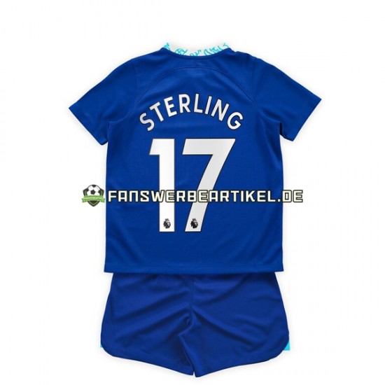 Raheem Sterling 17 Trikot Chelsea Kinder Heimausrüstung 2022-2023 Kurzarm