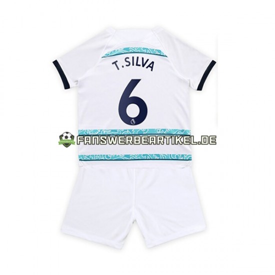 T. Silva 6 Trikot Chelsea Kinder Auswärtsausrüstung 2022-2023 Kurzarm