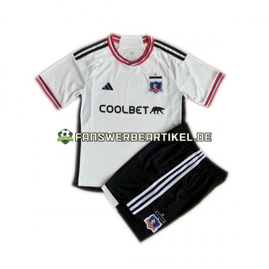 Trikot Colo-Colo Kinder Heimausrüstung 2023 Kurzarm