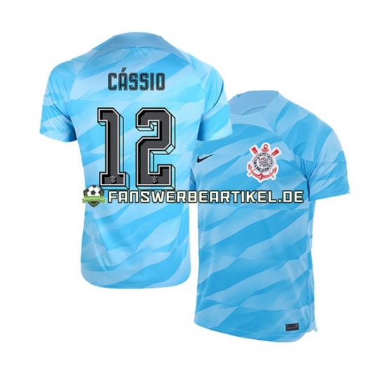 Cassio 12 Torwart Trikot Corinthians Herren Heimausrüstung 2023-2024 Kurzarm