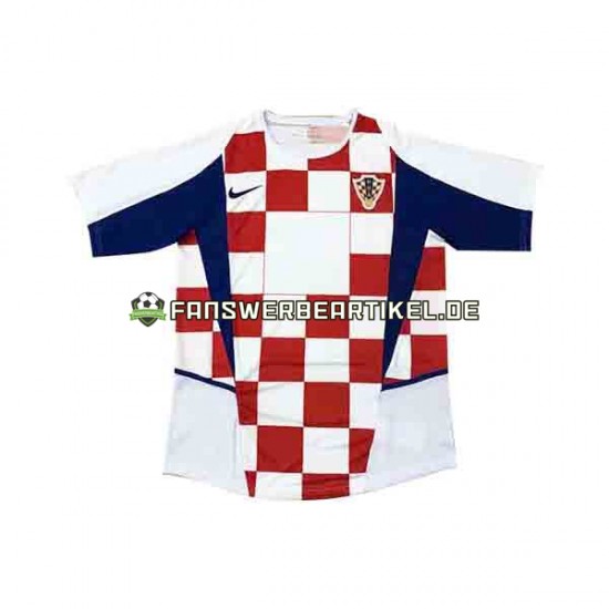 2002 Trikot Kroatien Herren Heimausrüstung Kurzarm