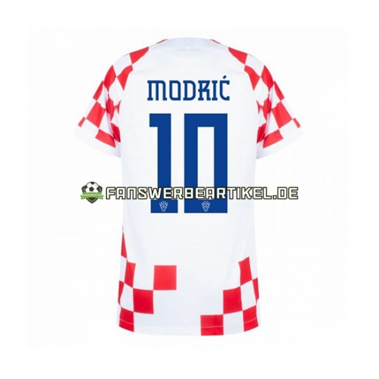 Modric 10 Trikot Kroatien Herren Heimausrüstung WM 2022 Kurzarm