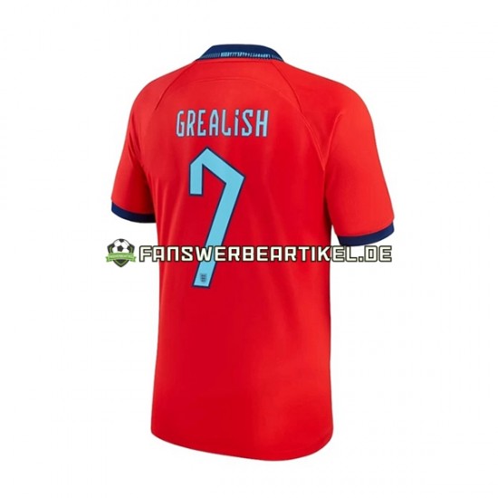 Grealish 7 Trikot England Herren Auswärtsausrüstung WM 2022 Kurzarm