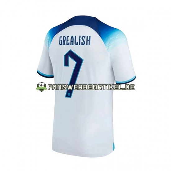 Grealish 7 Trikot England Herren Heimausrüstung WM 2022 Kurzarm