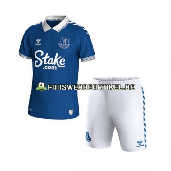 Trikot Everton Kinder Heimausrüstung 2023-2024 Kurzarm