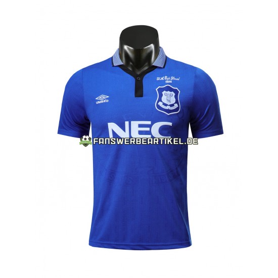 Retro 1995 Trikot Everton Herren Heimausrüstung Kurzarm