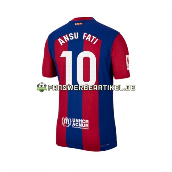 Ansu Fati 10 Trikot FC Barcelona Herren Heimausrüstung 2023-2024 Kurzarm