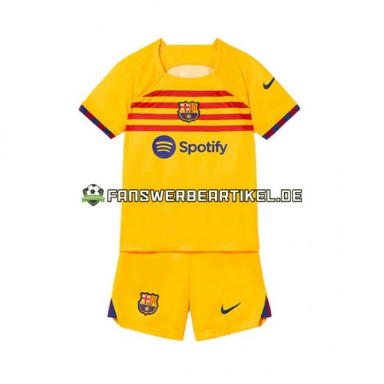 Trikot FC Barcelona Kinder Viertes ausrüstung 2022-2023 Kurzarm