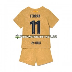 Ferran Torres 11 Trikot FC Barcelona Kinder Auswärtsausrüstung 2022-2023 Kurzarm