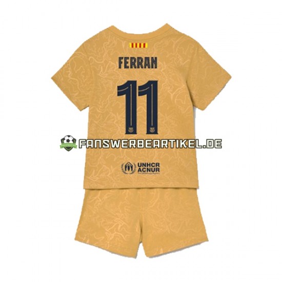 Ferran Torres 11 Trikot FC Barcelona Kinder Auswärtsausrüstung 2022-2023 Kurzarm