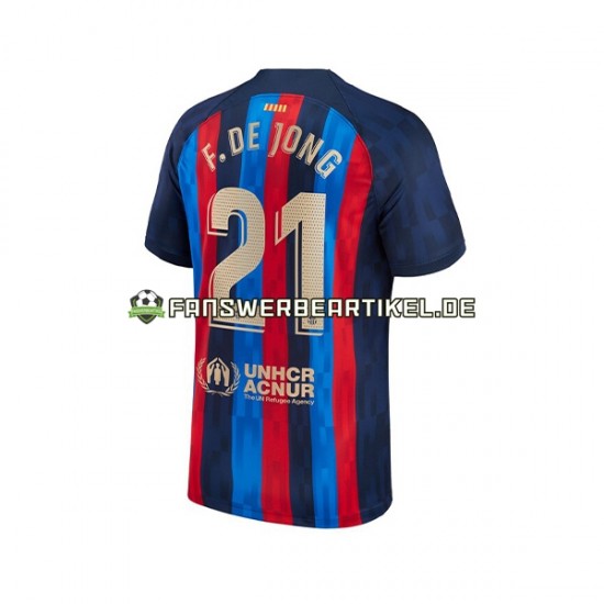 Frenkie de Jong 21 Trikot FC Barcelona Herren Heimausrüstung 2022-2023 Kurzarm