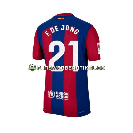 Frenkie de Jong 21 Trikot FC Barcelona Herren Heimausrüstung 2023-2024 Kurzarm