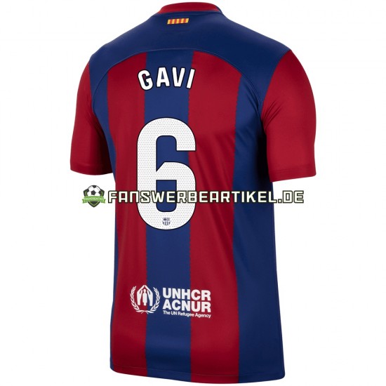 Gavi 6 Trikot FC Barcelona Herren Heimausrüstung 2023-2024 Kurzarm