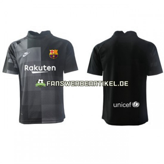 Torwart Trikot FC Barcelona Herren Auswärtsausrüstung 2021-2022 Kurzarm