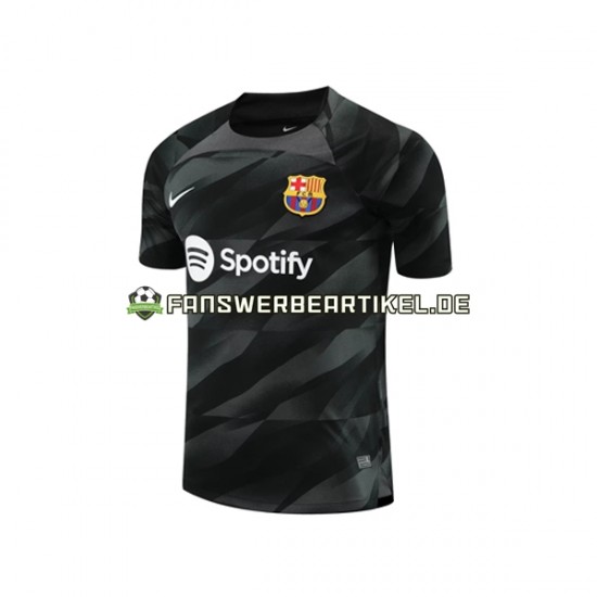 Torwart Trikot FC Barcelona Herren Auswärtsausrüstung 2023-2024 Kurzarm