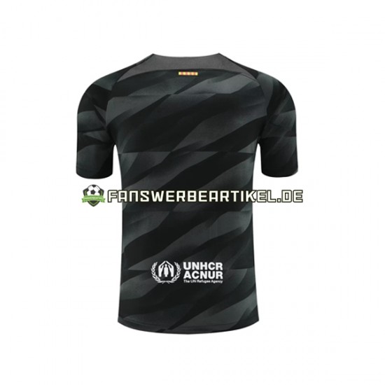 Torwart Trikot FC Barcelona Herren Auswärtsausrüstung 2023-2024 Kurzarm