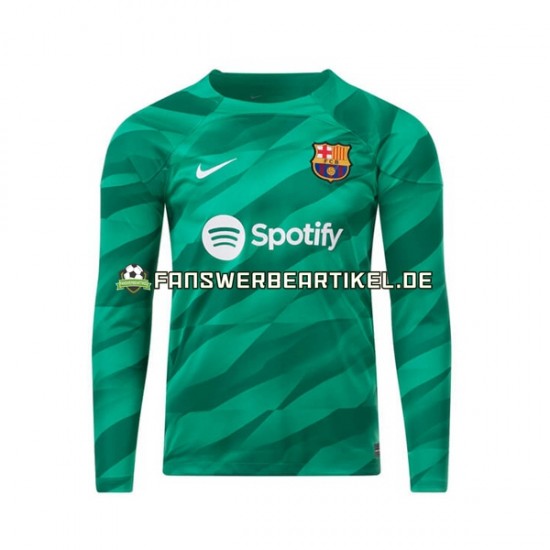 Torwart Trikot FC Barcelona Herren Heimausrüstung 2023-2024 Langarm