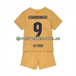 Lewandowski 9 Trikot FC Barcelona Kinder Auswärtsausrüstung 2022-2023 Kurzarm