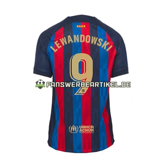 Lewandowski 9 Trikot FC Barcelona Herren Heimausrüstung 2022-2023 Kurzarm