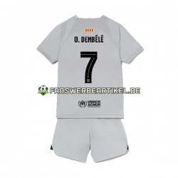 Ousmane Dembele 7 Trikot FC Barcelona Kinder Ausweich ausrüstung 2022-2023 Kurzarm