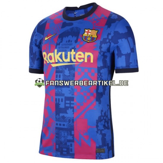 Trikot FC Barcelona Herren Ausweich ausrüstung 2021-2022 Kurzarm