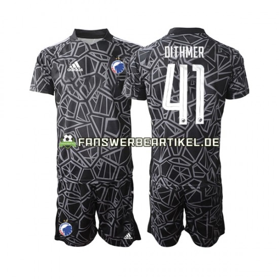 Andreas Dithmer 41 Torwart Trikot FC Copenhagen Kinder Heimausrüstung 2022-2023 Kurzarm