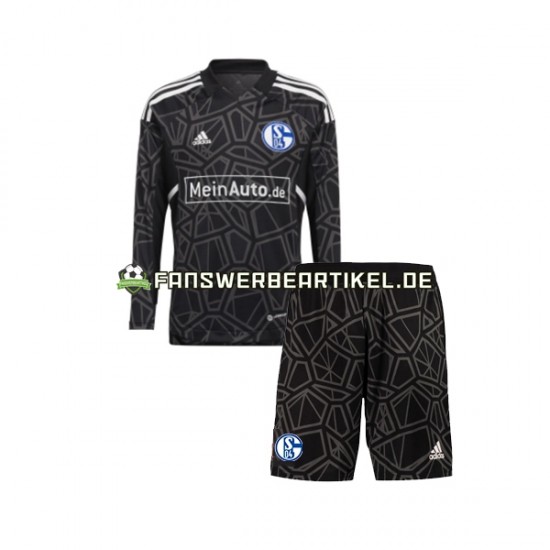 FC Torwart Trikot Schalke 04 Kinder Heimausrüstung 2022-2023 Langarm