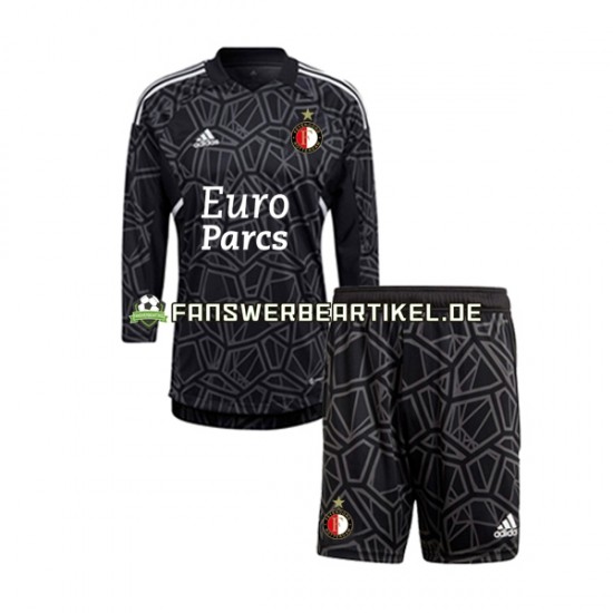 Torwart Trikot Feyenoord Rotterdam Kinder Viertes ausrüstung 2022-2023 Langarm