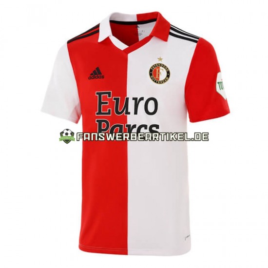 Trikot Feyenoord Rotterdam Herren Heimausrüstung 2022-2023 Kurzarm