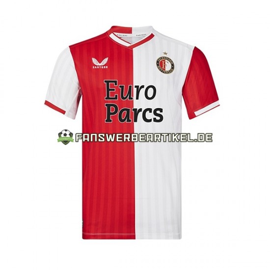 Trikot Feyenoord Rotterdam Herren Heimausrüstung 2023-2024 Kurzarm